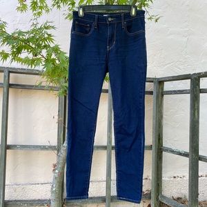 721 Levi's High Rise Skinny Jeans Dark Wash, Sz 27